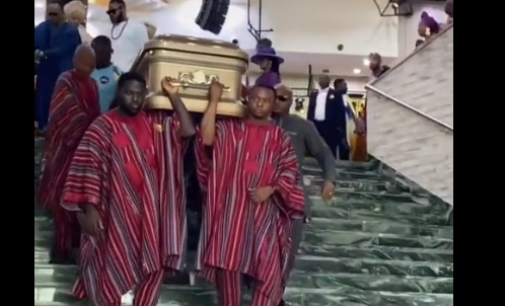 VIDEO: Wizkid’s mum buried in Lagos