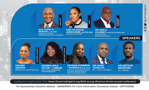 Young Directors Forum to host conference on building sustainable SMEs in Nigeria