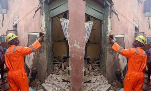 One dead as section of two-storey building collapses in Lagos