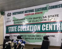 INEC adjourns collation of Bayelsa guber results till Monday
