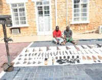 Two suspects arrested as troops uncover illegal weapon factory in Jos