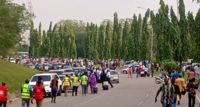 Passengers stranded, flights cancelled as labour unions picket Abuja airport