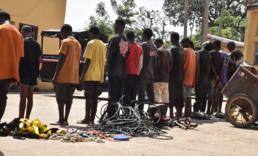 NSCDC arrests 15 suspected vandals, phone snatchers in Abuja