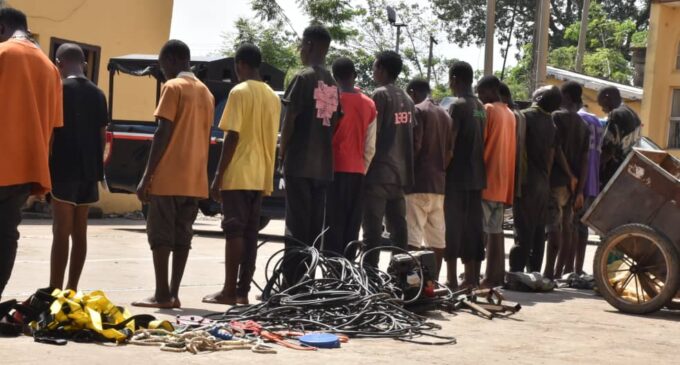 NSCDC arrests 15 suspected vandals, phone snatchers in Abuja