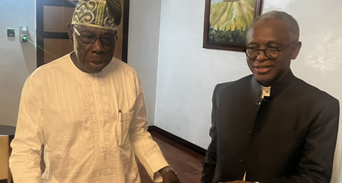 El-Rufai visits Obasanjo in Ogun — a week after receiving chieftaincy title