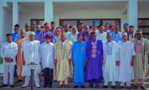 PHOTOS: Tinubu hosts APC national leaders in Lagos
