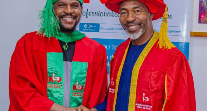 Alex Nwankwo, media personality, inducted into Nigerian Institute of Public Relations