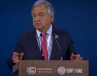 COP28: ‘A burning planet can’t be saved by fossil fuels’ — UN chief makes case for renewables