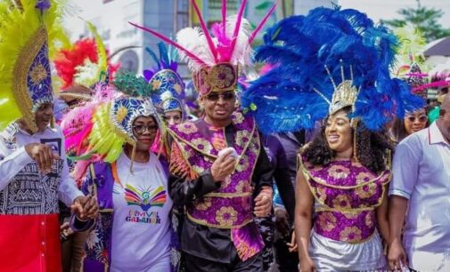 PHOTOS: Glitz, colours as Bassey Otu leads parade at Calabar carnival