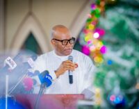 Akpabio preaches hope at Christmas carol, asks Nigerians not to give up