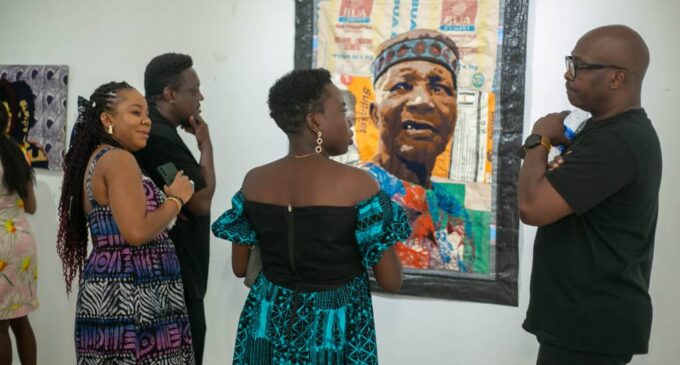 PHOTOS: Shade Fagorusi, Nigerian artist, dazzles with ‘A Million Stitches’ exhibition
