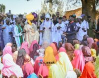 PHOTOS: El-Rufai, Sanusi pay visit to Kaduna air strike victims