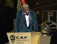 Osimhen named CAF men’s player of the year — first Nigerian since 1999