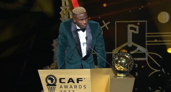 Osimhen named CAF men’s player of the year — first Nigerian since 1999