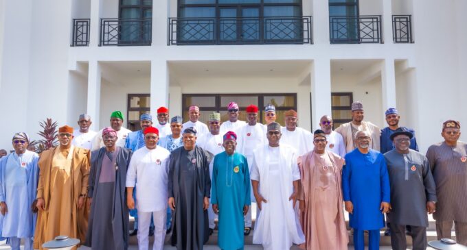 PHOTOS: Nigerian governors visit Tinubu in Lagos