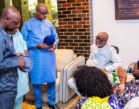 ‘We’ll give him deserving funeral’ — south-west governors visit Akeredolu’s family