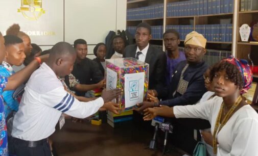 EXTRA: Nigerian students donate pens for Tinubu to sign sexual harassment prohibition bill