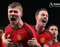 EPL: Hojlund scores in Man United comeback win as Liverpool go top