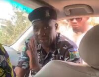 VIDEO: ‘Bribe-seeking’ police officer nabbed giving motorist account number