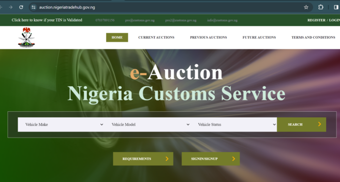 Customs: Why e-auction platform was upgraded