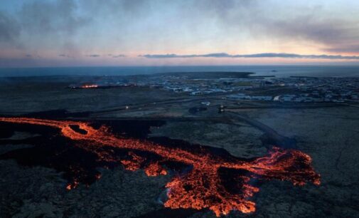 Lava spills from volcano into Iceland town, razes homes