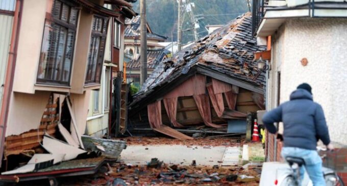 Japan earthquake leaves 48 dead, dozens trapped