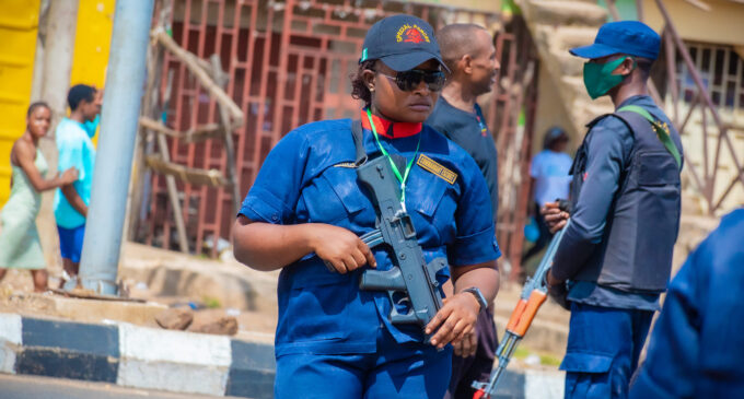 NSCDC nabs ‘8 illegal security guards’ in Anambra, recovers weapons