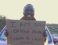 Nigerian lady begins solo trip from London to Lagos by car