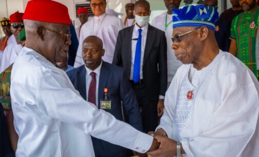 PHOTOS: Tinubu, Obasanjo meet in Owerri —  first time since 2023 elections
