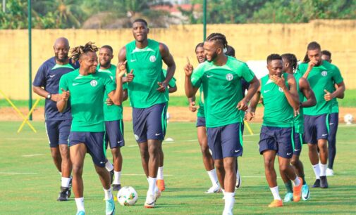 PHOTOS: Super Eagles wrap up training ahead of Guinea-Bissau AFCON clash