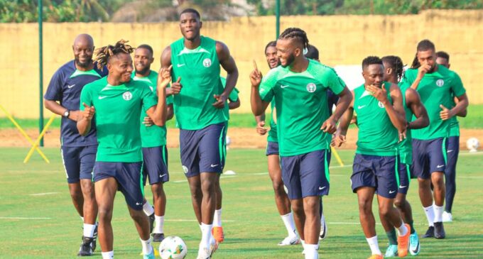 PHOTOS: Super Eagles wrap up training ahead of Guinea-Bissau AFCON clash