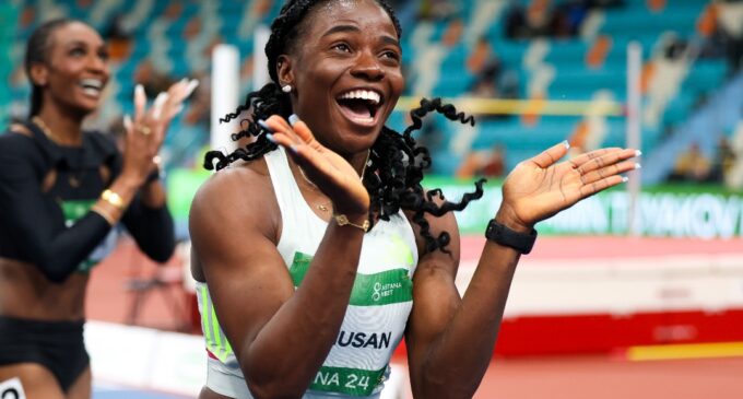 Tobi Amusan breaks 25-year African indoor record in 60m hurdles