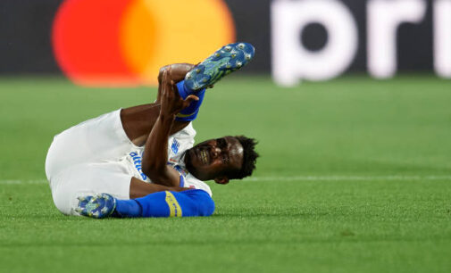 Zaidu Sanusi suffers knee injury, may be out till end of season