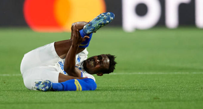 Zaidu Sanusi suffers knee injury, may be out till end of season