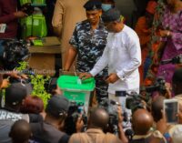 PHOTOS: Low voter turnout as Gbaja, Fuad Laguda vote in Lagos by-election