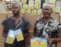 Police arrest two suspects on mission to change date of 70 cartons of expired drug