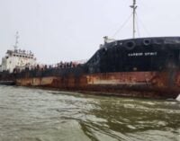 Vessel conveying 80k litres of ‘stolen crude’ arrested in Bayelsa