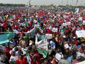 File photo: NLC protest in February 2024