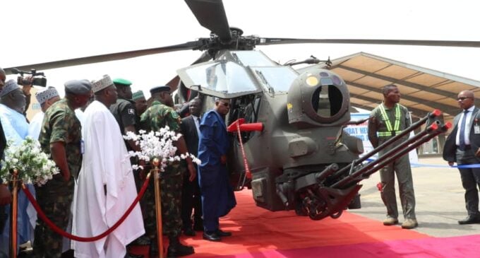 Tinubu inducts new NAF fighter helicopters to combat insecurity