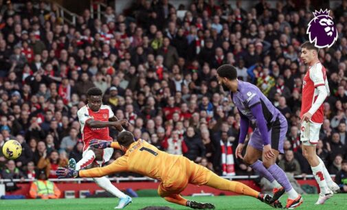 EPL: Arsenal beat Liverpool to keep title hopes alive as Chelsea lose at home