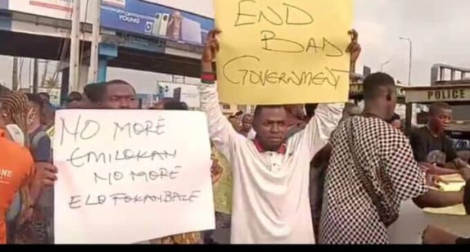 ‘This is shege’ — Ibadan residents protest economic hardship