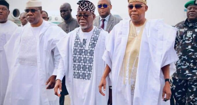 ‘We can’t forget him’ — Shettima, governors attend Akeredolu’s funeral service in Owo