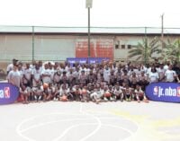 NBA holds basketball clinic for 82 kids in Lagos community