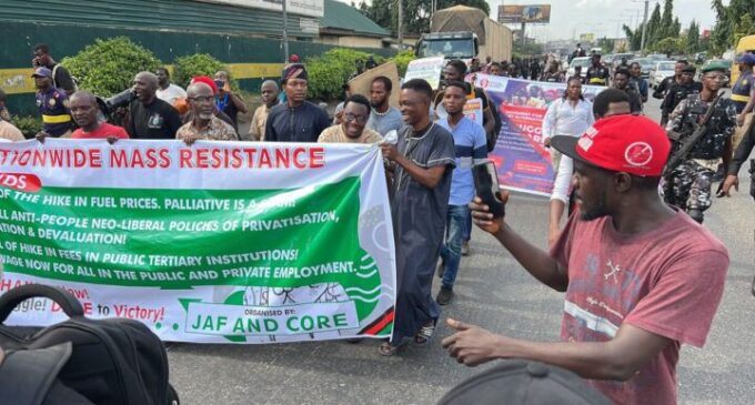 PHOTOS: Lagos residents protest cost of living crisis