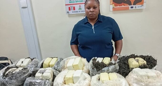 NDLEA arrests Qatar-bound woman with 10.7kg of cannabis concealed in vegetables 