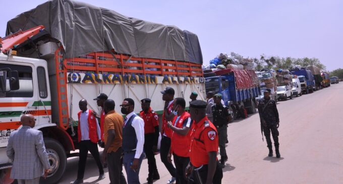 EFCC intercepts 21 trucks ‘smuggling food’ to neighbouring countries