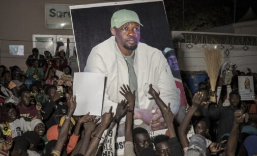 Celebrations in Senegal as opposition candidate secures early lead in presidential poll
