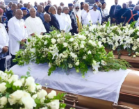 PHOTOS: Wigwe, wife, son laid to rest in Rivers 
