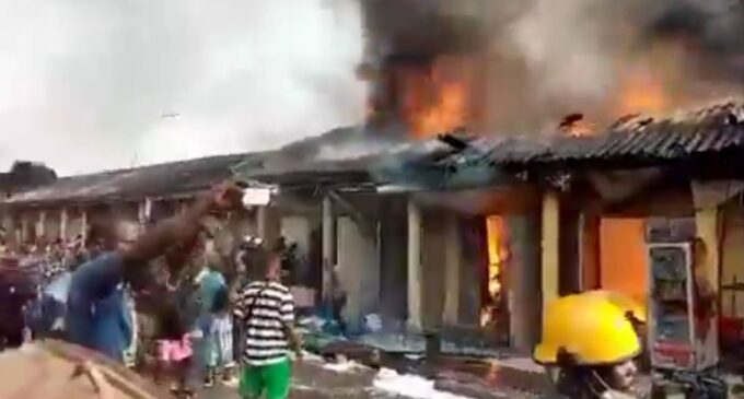 Fire guts part of Wuse market in Abuja