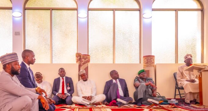 Tinubu to Muslims: Let’s continue to pray for our country, may God show us mercy